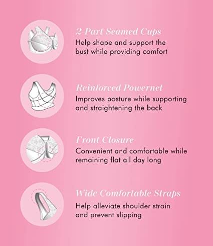 Full Cup Open Front Bra With Back Support - Image 5