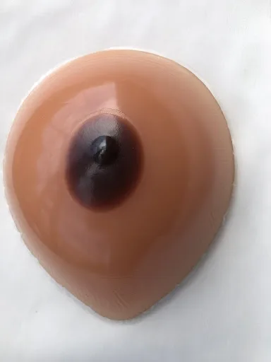 Prosthesis Silicone Cup In A Round Shape.