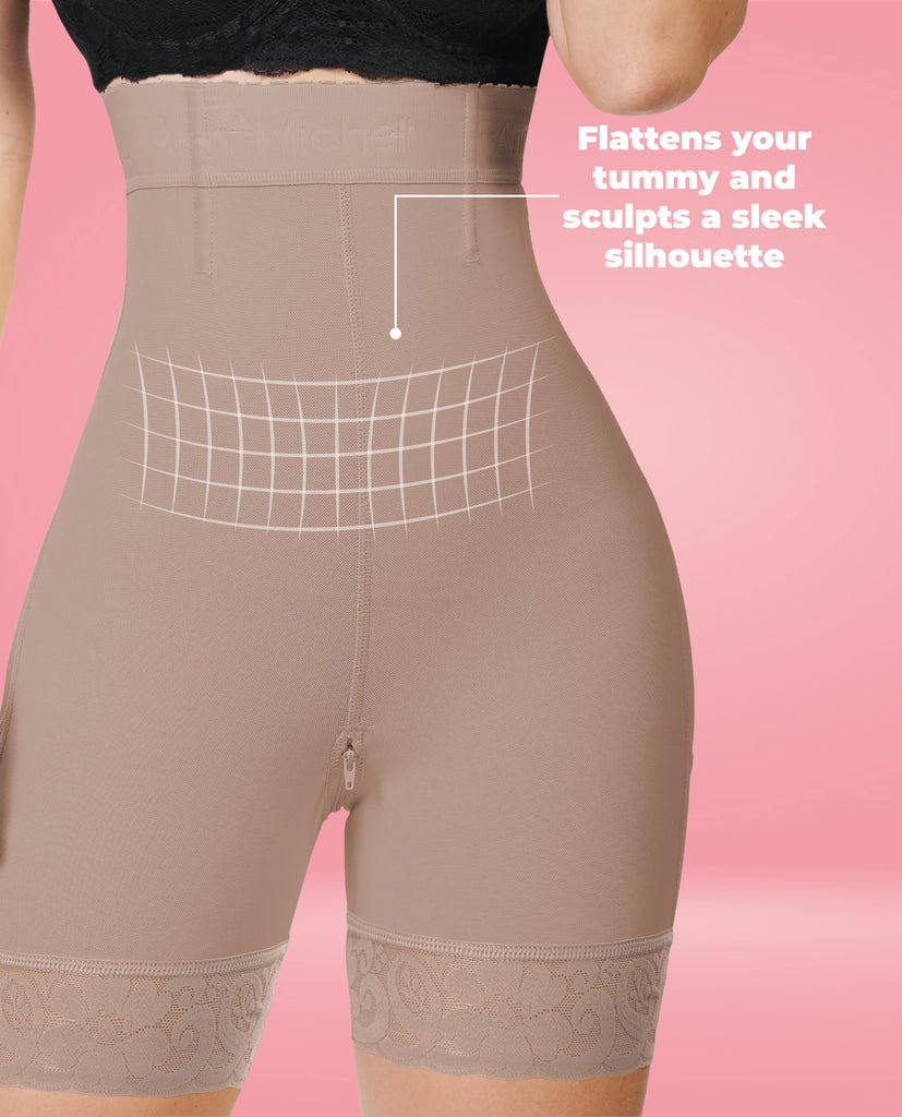 Victoria Maxibooty high compression shaping shorts front view