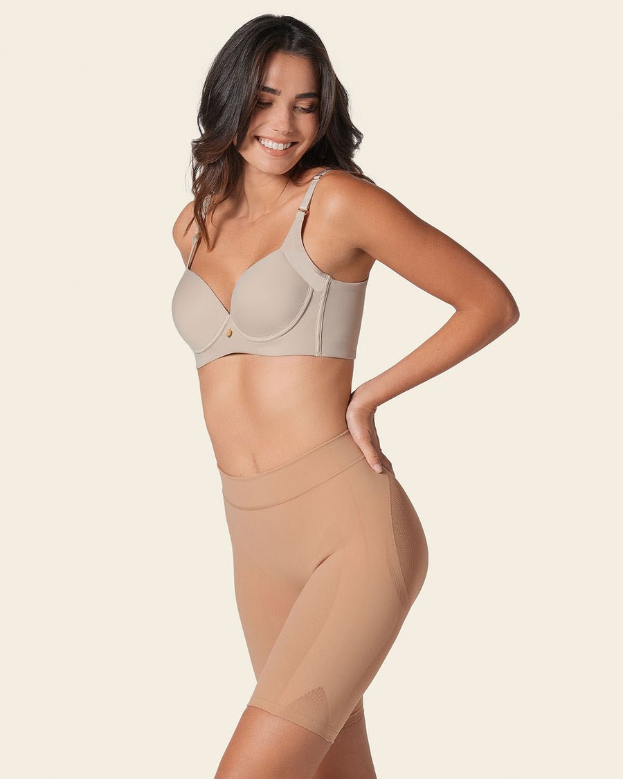 Invisible SkinFuse® butt lifter shaper short with lifting bands – Style 012778. Caption