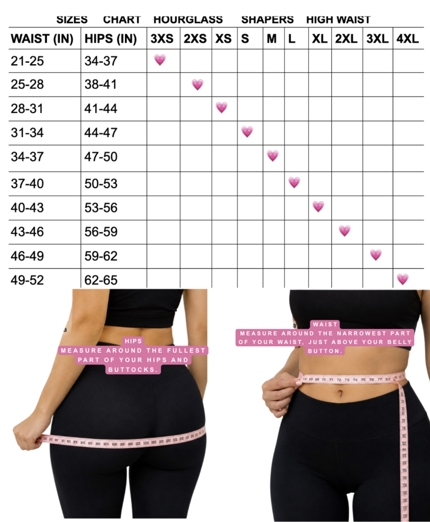 Tabla de tallas - Elsi Intimate