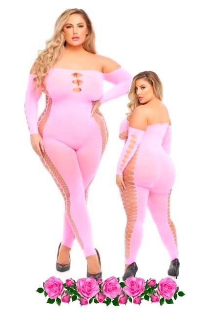 Full body diamond fishnet bodystocking for women, sheer stretch design with sparkling detail, sexy one-piece lingerie.