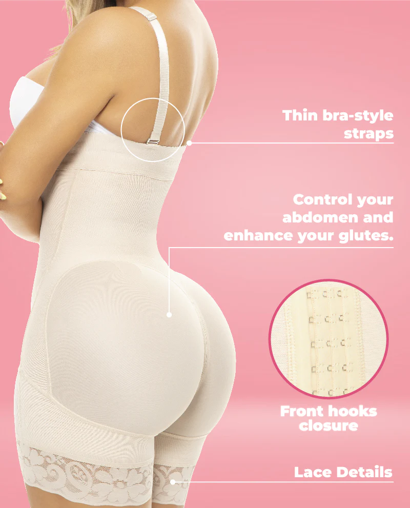 Butt-Lifting & Waist-Shaping Girdle – Strapless Mid-Thigh Shaper - Image 6