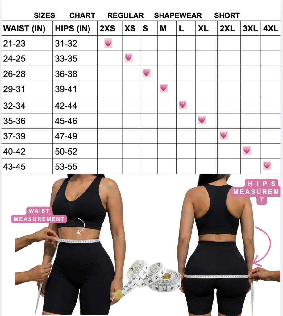Tabla de tallas - Elsi Intimate