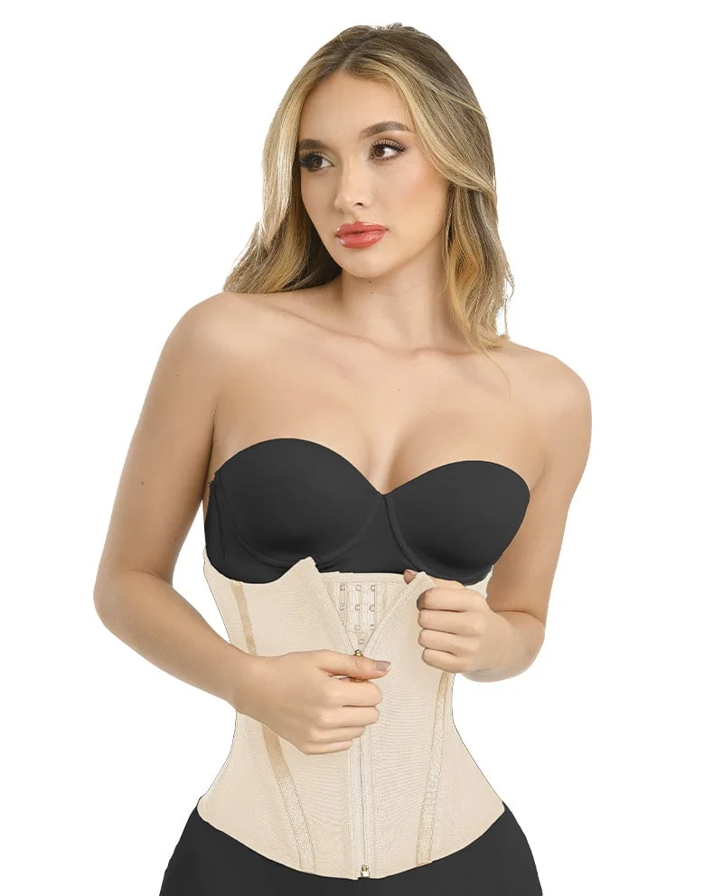 Enhance your shape with this waist trainer Colombian shapewear. High compression, tummy control, and hourglass shaping. Made in Colombia.